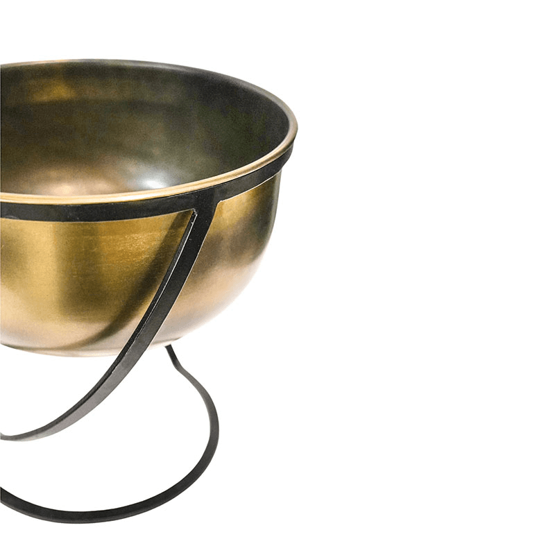 Kensington Indoor Planter on Stand, H30 x W28cm, Brass