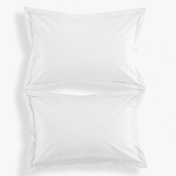 Image showing the 200TC Organic Pair of Oxford Pillowcases, White product.