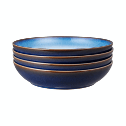 Image showing the Blue Haze 4 piece pasta bowl set, 22cm product.