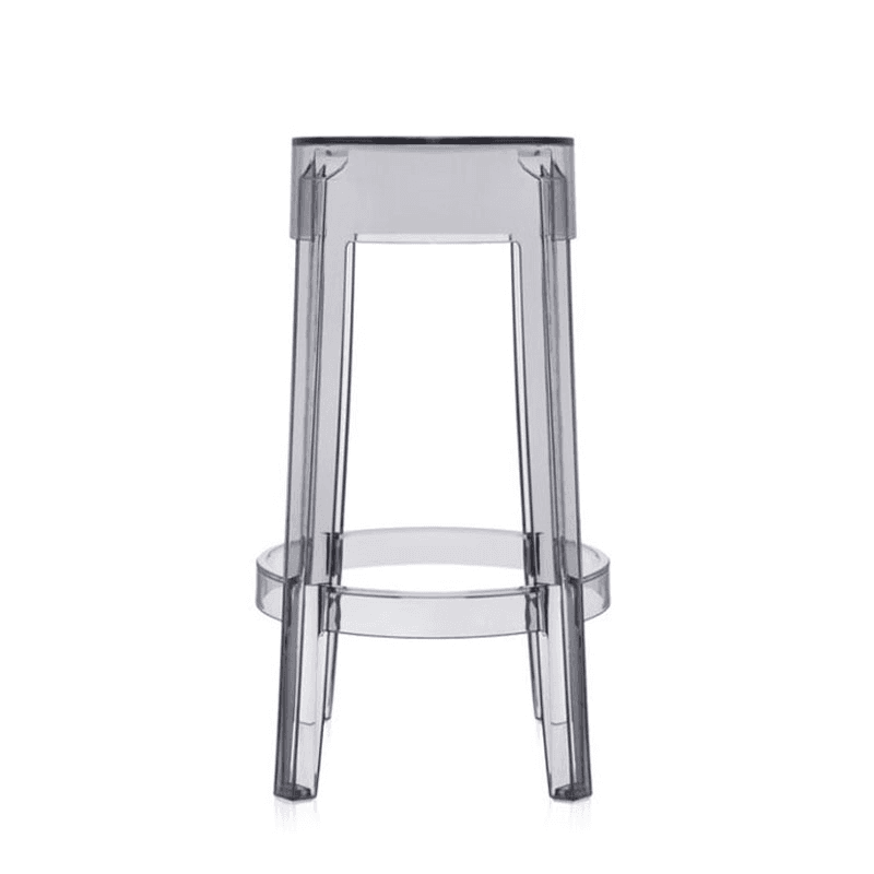 Philippe Starck 2005 Charles Ghost Stool, H65cm, Smoke Grey