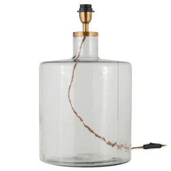 Image showing the Edina Recycled Glass Table Lamp, H40.5cm, Clear product.