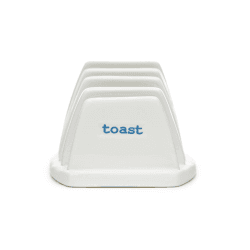 Image showing the 'Toast' Ceramic Toast Rack, White/Blue product.