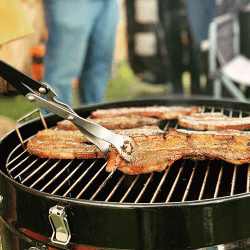Image showing the Premium BBQ tongs, Silver/Black product.