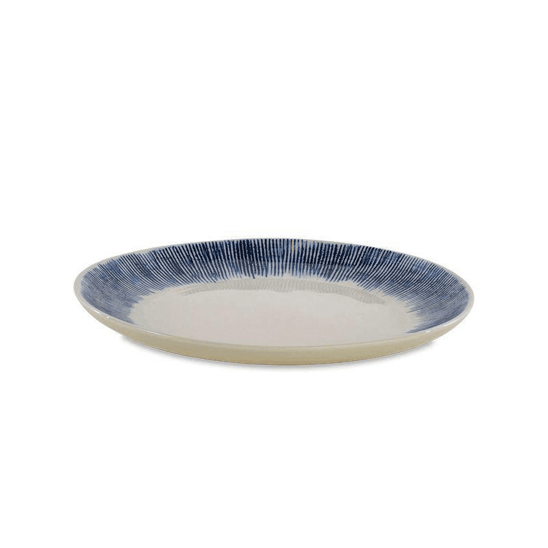 Karuma Dinner Plate, D24.5cm, Blue and White