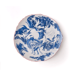 Image showing the Diesel Living Classic on Acid Dinner Plate, D28cm, Blu Chinoiserie product.