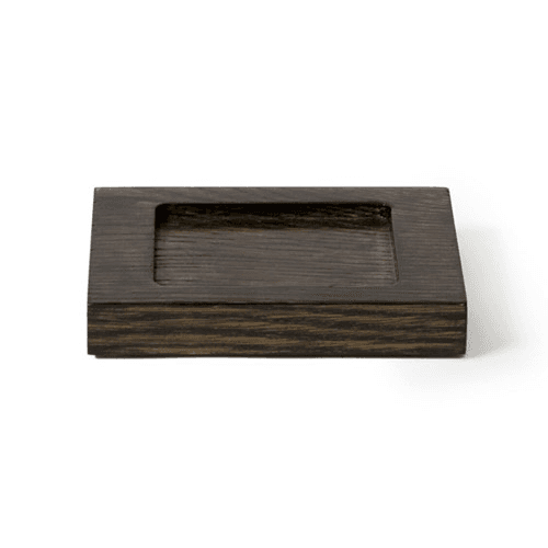 Mezza Soap dish, H2 x W13 x D9.5cm, Dark brown