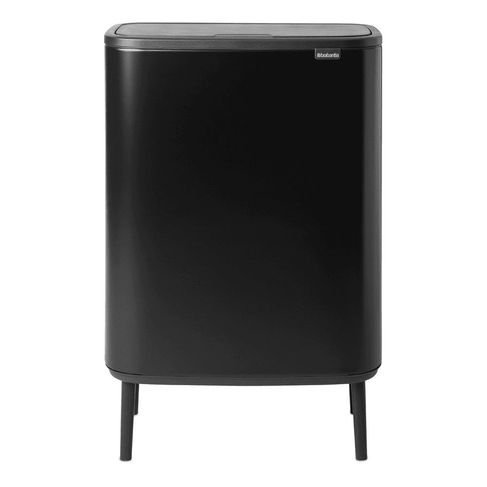 Bo Hi touch bin, 60 litre, Matt Black