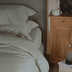 Image showing the The Edged 300 Thread Count Oxford Border Sateen Pair of Pillowcases, Standard, Sage Green product.