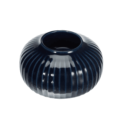 Image showing the Hammershøi Tea Light Holder, Indigo product.