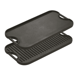 Image showing the Lodge Reversible griddle, 42.5 x 24cm, Black product.
