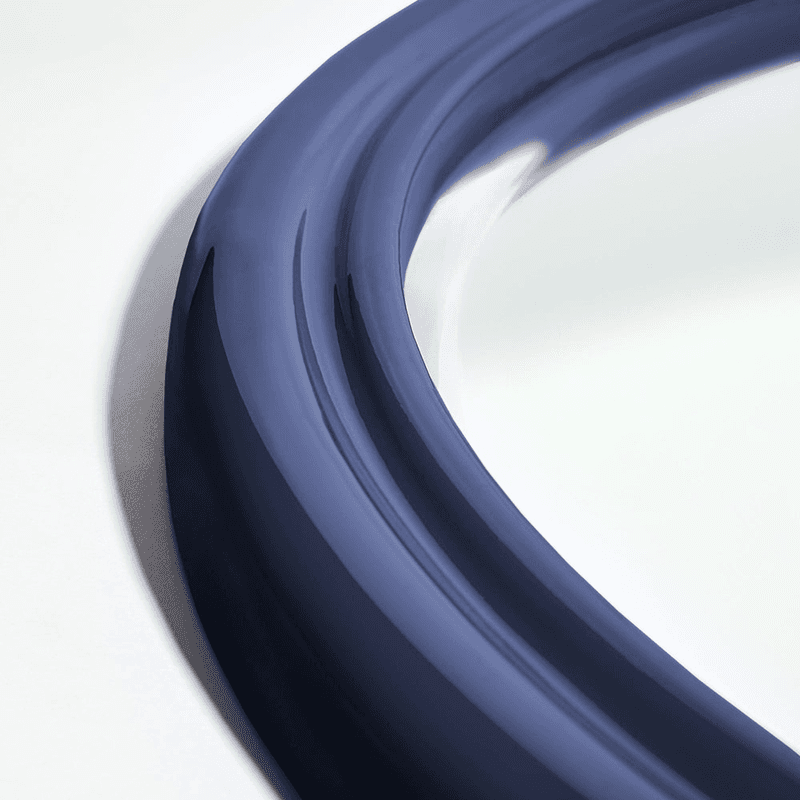 Cinders Mirror, 60cm, Blue