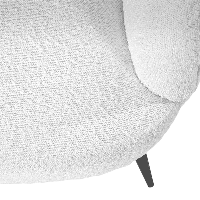 Siena Boucle Accent Chair, White