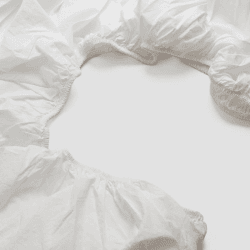 Image showing the Washed Cotton Percale Double Fitted Sheet, White product.