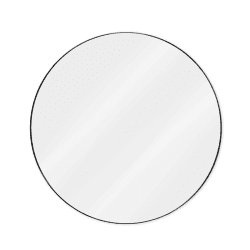 Image showing the Cherington Round Wall Mirror, D45cm, Black product.