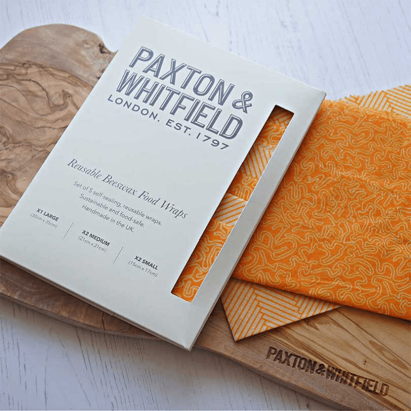 Reusable Beeswax Food Wraps, Orange