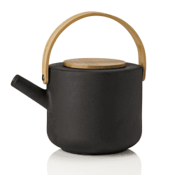 Image showing the Theo by Francis Cayouette Teapot, H16cm - 1.25 litre, Black product.