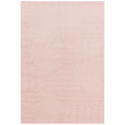 Image showing the Muse Geometric Rug, L120 x W170cm, Pink product.