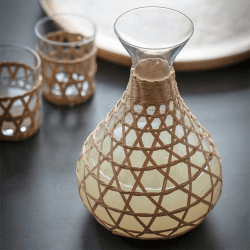 Image showing the Portmore Carafe, H24.5 x D17cm, Natural product.