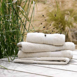 Image showing the Organic Eco Twist Face Cloth, Natural product.