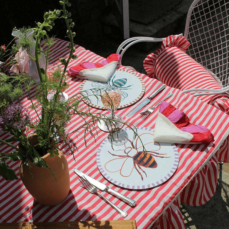 Bee Placemat, D28cm, Multi
