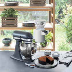 Image showing the Sifter and scale attachment, White product.