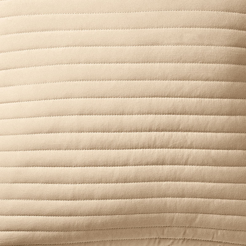 Quilted Lines Filled Cushion 55X55, Natural