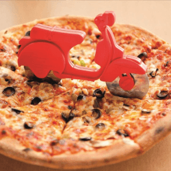 Image showing the Scooter pizza cutter, 18 x 11cm, Red product.