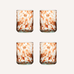Image showing the Oro Set of 4 Tumblers, 350ml, Brown product.