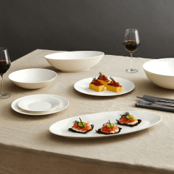 Image showing the White Oval open serving dish product.