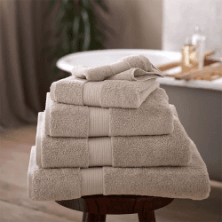 Image showing the Egyptian Cotton Large Bath Mat, 70 x 110cm, Feather Grey product.