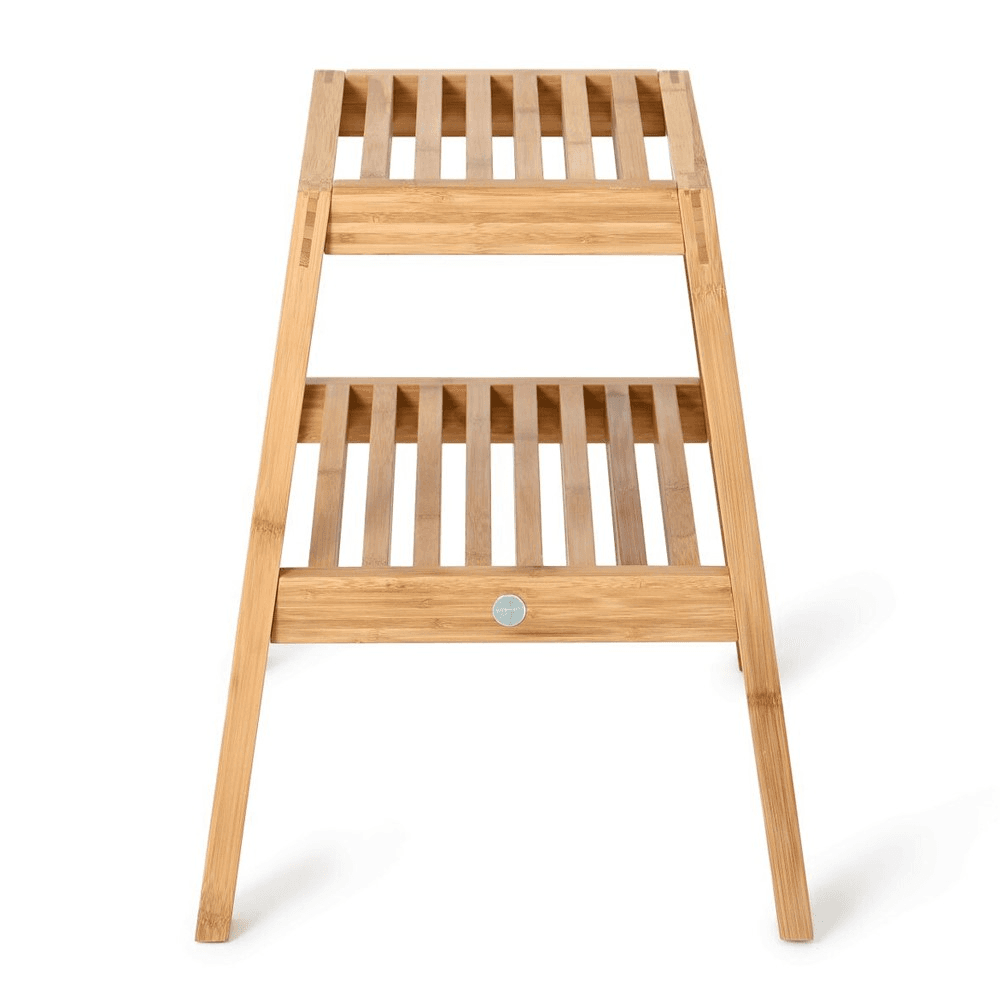Slatted stool, H42 x W50.5 x D35.4cm, Bamboo