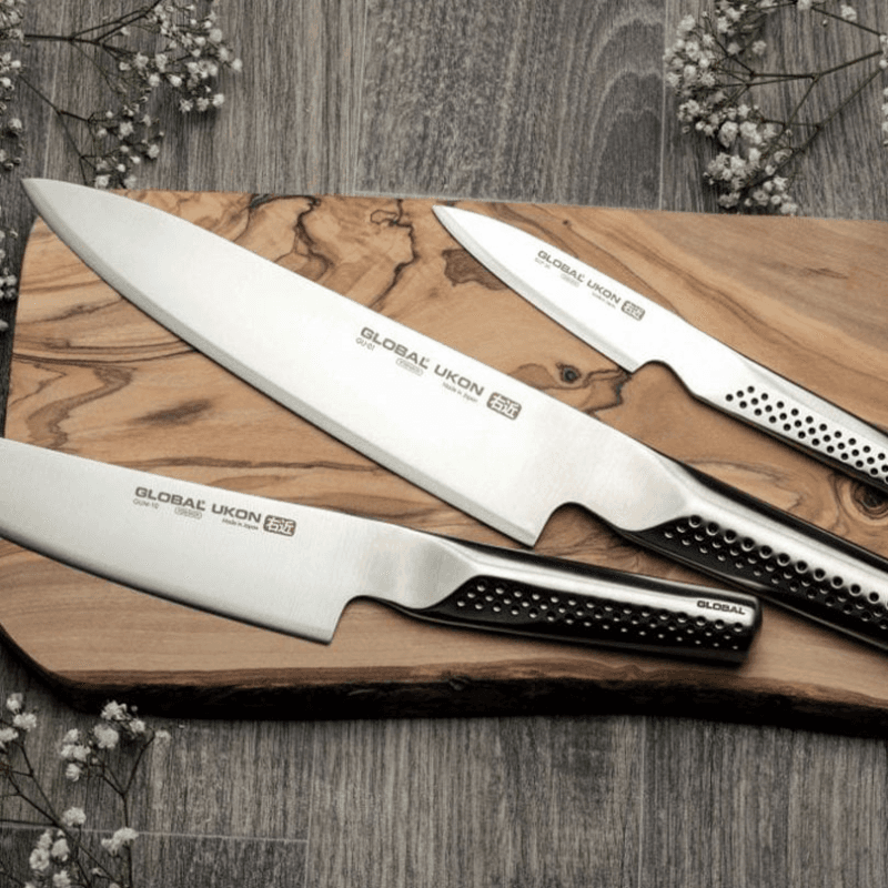 Ukon 3 Piece Knife Set, Silver
