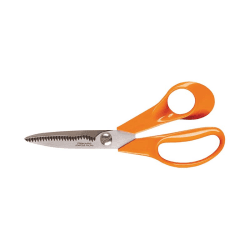 Image showing the Universal Garden Scissors 18cm S92, Silver/Orange product.