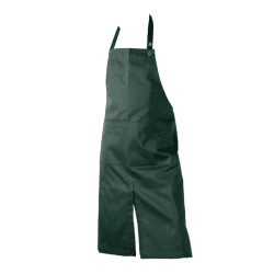 Image showing the Twill Apron With Pocket, 80 x 95cm, Dark Green product.