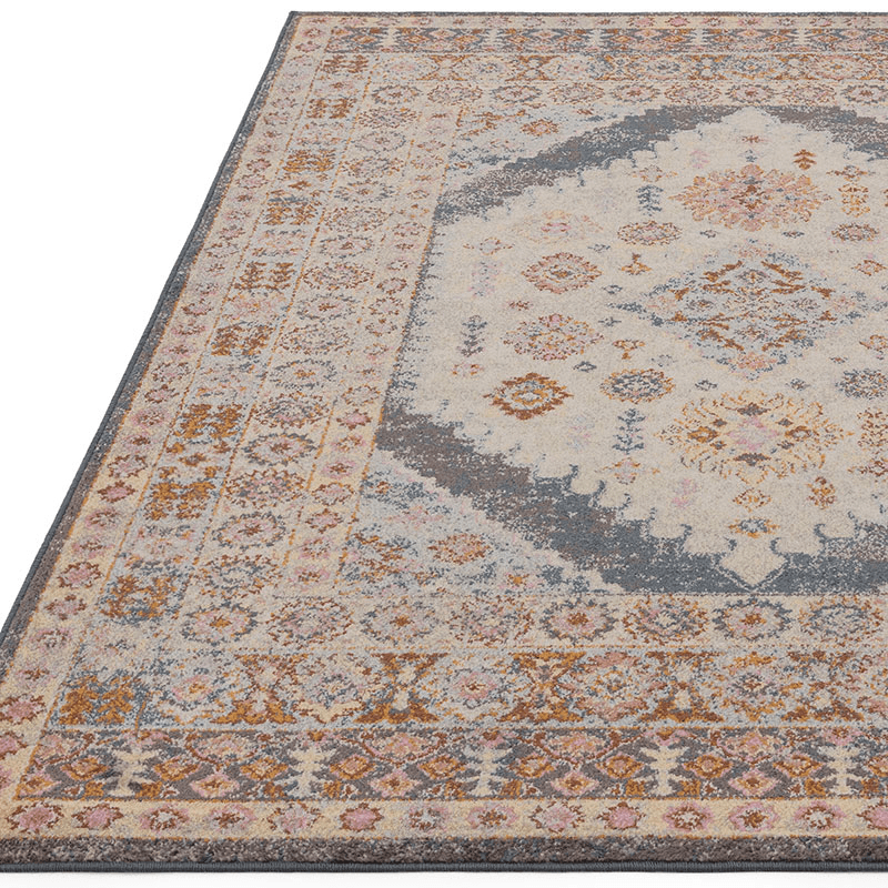 Flores fiza classic persian medallion rug, 160 x 230cm, Multi