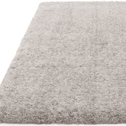 Image showing the Barnaby Plain Shaggy Rug, 120 x 170cm, Silver product.