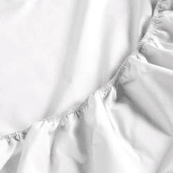 Image showing the 200TC Organic Fitted Sheet, Super King, White product.