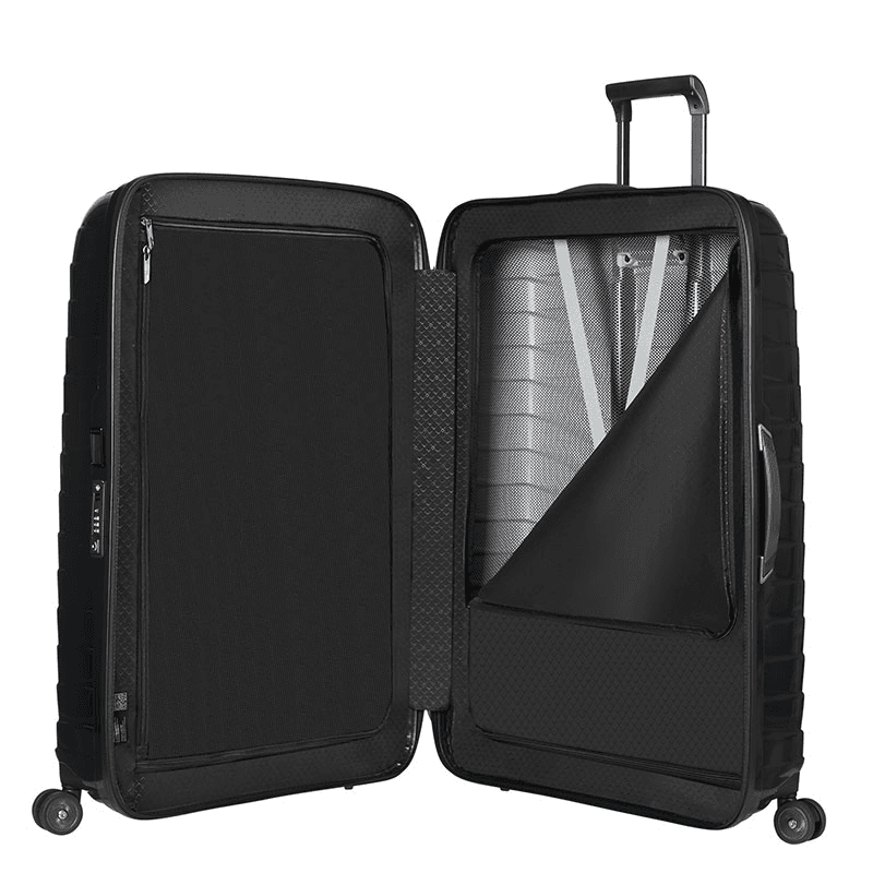Proxis Suitcase, H81 x L57 x W32cm, Black