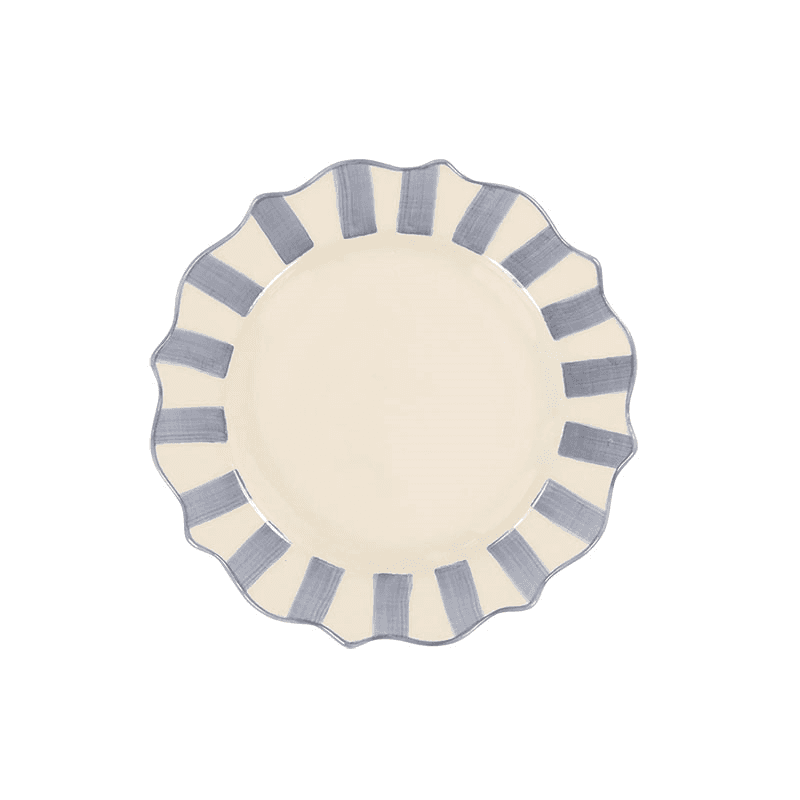 Scalloped Breakfast Plate, D22cm, Lilac