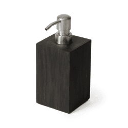 Image showing the Mezza Soap pump, H18 x W7.5 x D7.5cm, Dark Brown product.