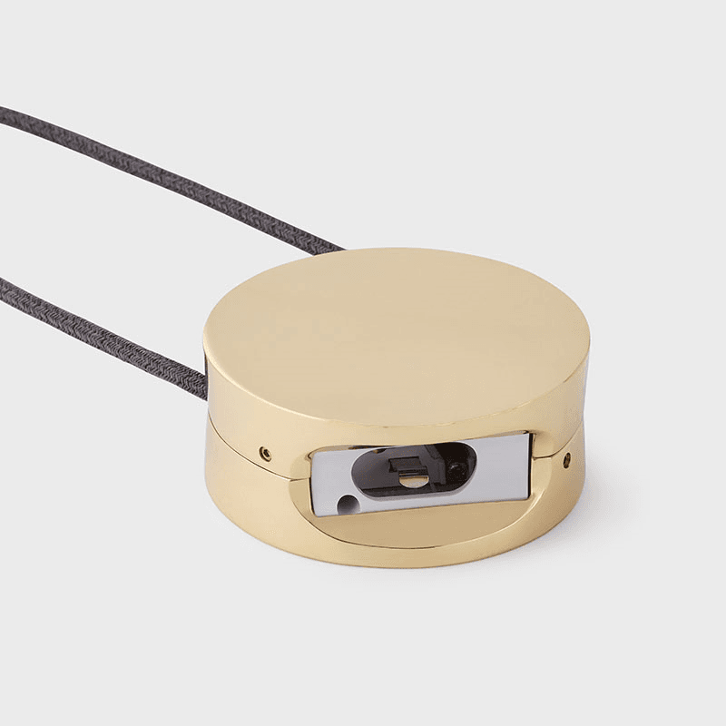 Kilter Pendant, L64cm, Solid Brass