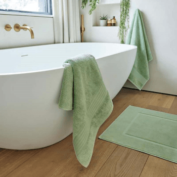Image showing the Organic Eco Twist Bath Sheet, Thyme product.