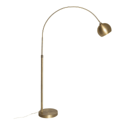 Image showing the Mini Lounge Floor Lamp, H197cm, Brass product.