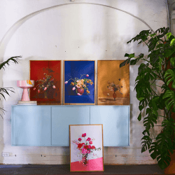 Image showing the Blomst 02 Art Print, 50 x 70cm, Ochra product.