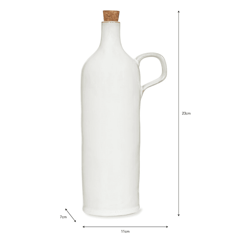 Ithaca Oil Bottle, 620ml, White