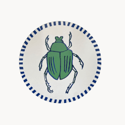 Image showing the Beetle Placemat, D28cm, Multi product.