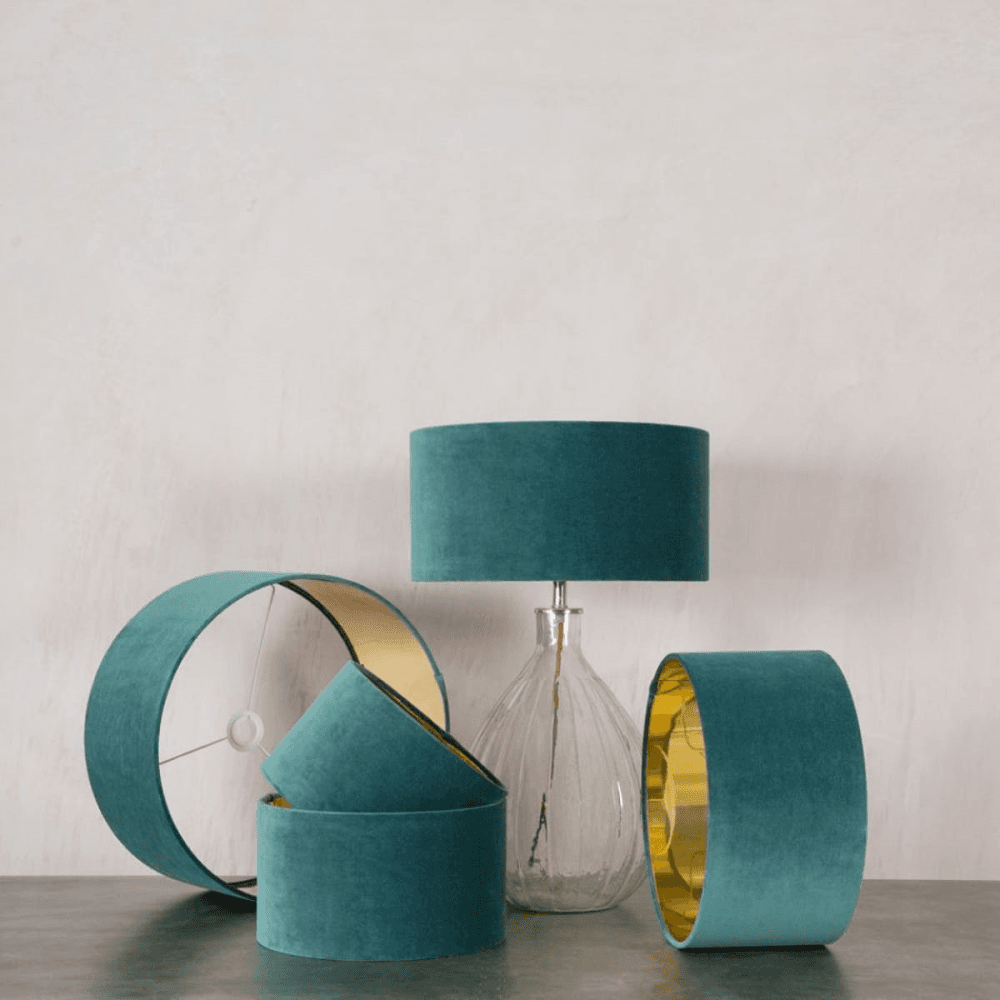 Ocean Velvet 14" Lamp Shade