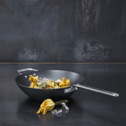 Image showing the Iron Wok In Sleeve, 30cm, Black product.
