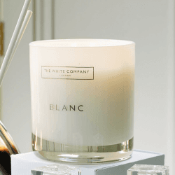 Image showing the Blanc 2-wick candle, H9.5cm product.