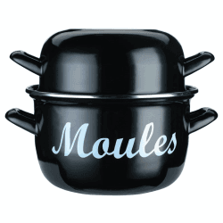 Image showing the Mediterranean Mussel pot, 24cm, Enamelled Steel product.